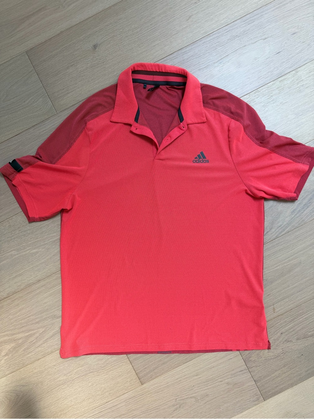 adidas Men’s Performance Golf Polo Polo Coral Red Size L